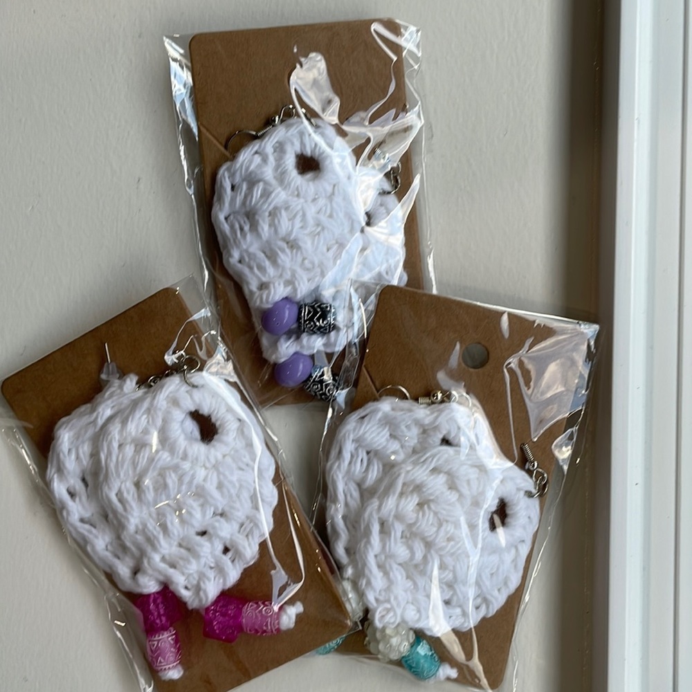 Surprise Tunisian Crochet Earrings